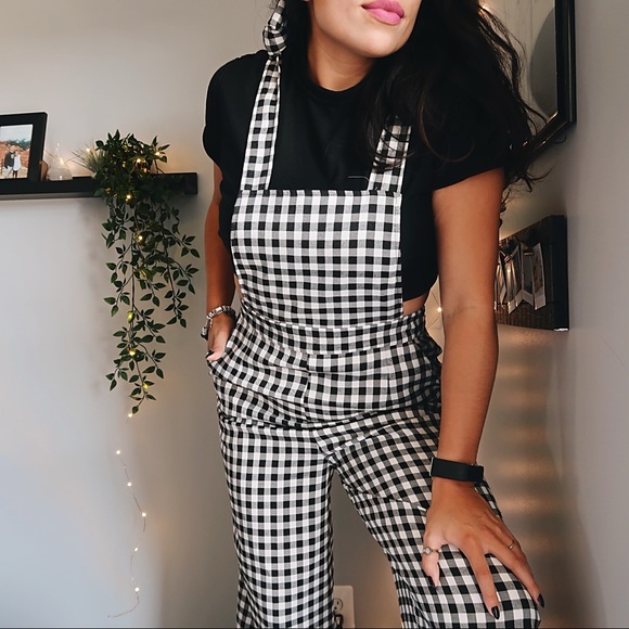 plaid jumpsuit forever 21